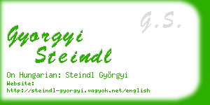 gyorgyi steindl business card
